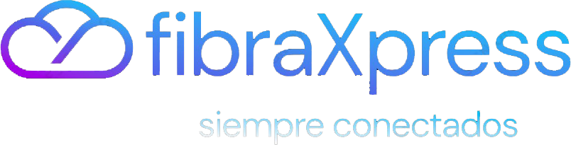 Logo de Fibraxpress soluciones de fibra, móvil y servicios digitales para tu hogar y negocio, sin permanencia